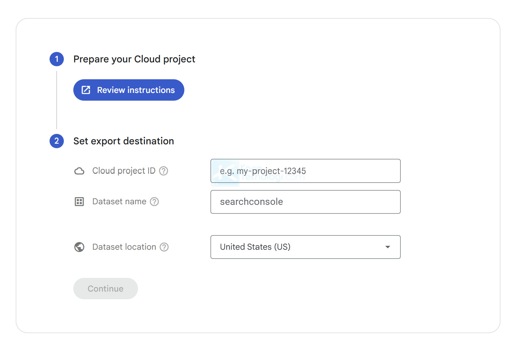 Bulk Data Export to BigQuery on Google Search Console