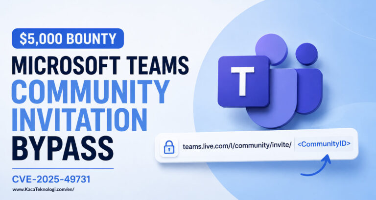 $5,000 Bounty From Microsoft Teams Community Invitation Bypass (CVE-2025-49731)