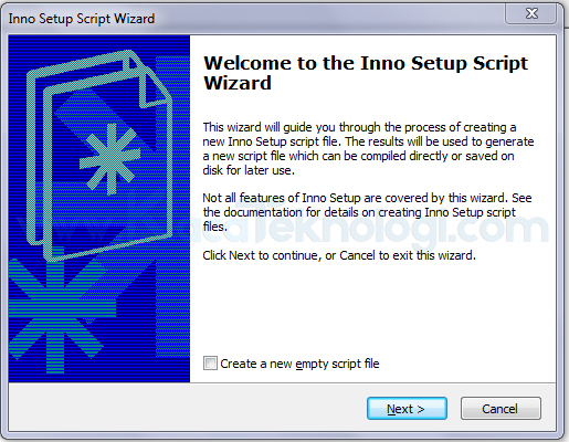 Bagaimana caranya membuat file setup / installer / installan aplikasi sendiri dalam berbentuk .exe ? kemungkinan anda akan menemukan hal ini ketika akan menginstall sebuah aplikasi dan anda diharuskan untuk mengklik next-next dan next agar aplikasi tersebut terinstall. Inno Setup adalah sebuah perangkat lunak instalasi bebas berbasis skrip yang ditulis menggunakan Embarcadero Delphi oleh Jordan Russel. Versi pertama perangkat lunak ini dirilis tahun 1997. Aplikasi ini memudahkan para programmer untuk menyatukan beberapa file penting agar dapat terinstall dengan mudah. Cara membuat file setup / installer aplikasi sendiri (.exe) dengan Inno Setup Compiler adalah sebagai berikut...