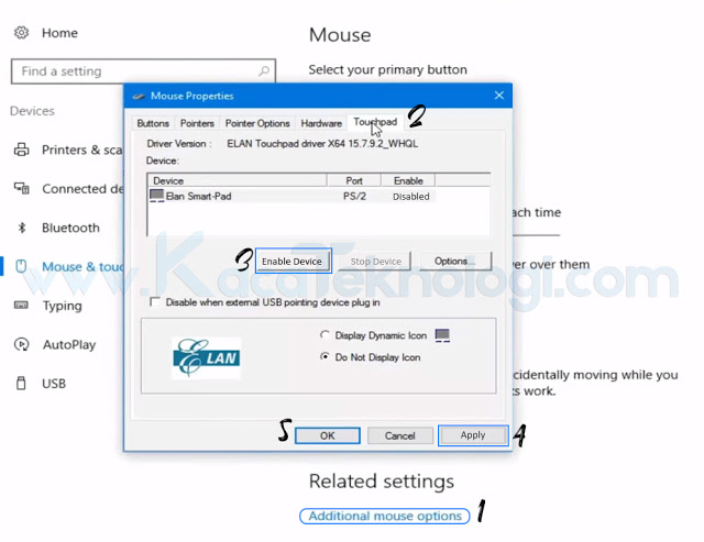 Bagaimana cara mengatasi touchpad laptop yang tidak berfungsi atau error pada Windows baik pada laptop Asus, Acer, Sony, HP, MSI, Lenovo, Dell dan masih banyak lagi. Artikel ini akan menjelaskan bagaimana cara mengatasi touchpad laptop yang tidak berfungsi atau error pada Windows dengan mudah. Sebenarnya, untuk mengatasi masalah ini tidaklah terlalu sulit kemungkinan yang utama adalah driver yang belum terinstall, atau driver yang tidak cocok pada laptop anda. Kemungkinan juga anda belum mengaktifkan fitur touchpad atau bisa saja ada tombol yang membuat touchpad menjadi tidak aktif.