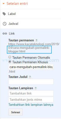 Bagaimana cara mengubah permalink blogger agar lebih seo friendly dan apa saja kesalahan-kesalahan dalam mengubah permalink ? Permalink adalah singkatan dari permanen link yaitu URL atau alamat dari konten suatu website yang mengarah ke halaman tertentu.