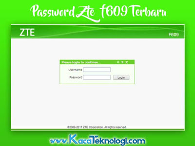 Password admin indihome
