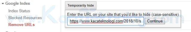 Panduan Lengkap - Cara Menghapus URL dari Google Search Console. Cara Menghapus Link di Google Search Console. Menghapus link atau url dari Google Search Console sangatlah mudah. Di mana kita bisa menggunakan Google Search Console Removal URLs, , Robots.txt File, dan Google Remove Outdated Content. Anda tidak perlu menggunakan semua cara tersebut namun anda bisa pilih cara mana yang ingin anda gunakan.