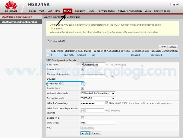 Menyembunyikan nama wifi atau yang disebut SSID merupakan salah satu cara agar wifi tidak diketahui oleh banyak orang.  lalu bagaimana cara connect ke wifi yang tidak terdeteksi karena SSID nya disembunyikan ? anda hanya perlu menambahkan network baru saja dan ketikkan sesuai nama wifinya maka otomatis wifi akan terdeteksi. Cara Menyembunyikan Wifi / SSID pada Modem ZTE F609, Huawei HG8245H dan HG8245A.