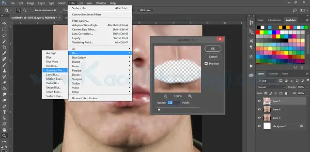 Bagaimana Cara Menghilangkan Jerawat di Photoshop dalam waktu 3 menit - Menghilangkan jerawat menggunakan Adobe Photoshop sangatlah mudah dan hal ini bisa dilakukan dalam waktu yang singkat. Cara ini juga sekaligus membahas tentang cara menghaluskan wajah di Photoshop. Adapun tools yang digunakan untuk menghilangkan jerawat dan menghaluskan wajah adalah menggunakan Spot Healing Brush Tool, Smudge Tool, Clone Stamp Tool, Blur dan sedikit gradiasi warna.