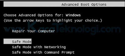 Safe mode Microsoft ciptakan sebagai sebagai sebuah mode yang bertujuan untuk menangani jika terdapat masalah dengan sistem Windows. Sistem yang tidak berjalan normal disarankan untuk menggunakan safe mode ini karena hanya akan menjalankan aplikasi-aplikasi serta driver utama saja. Biasanya penyebab sistem Windows tidak berjalan dengan baik dikarenakan adanya virus, registry yang error, dan tidak lengkapnya sistem utama.