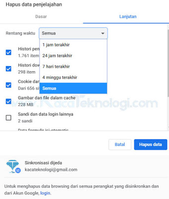 Pesan yang sering muncul ketika download file dari Google Drive adalah "Google drive error – 403. That’s an error. We’re sorry, but you do not have access to this page. That’s all we know". atau Google Forbidden, penyebab masalah error 403 disebabkan karena terlalu banyak cache browser atau karena adanya kesalahan setting pada DNS. Jadi solusinya Anda bisa menghapus cache yang ada dan mencoba untuk mengganti pengaturan DNS.