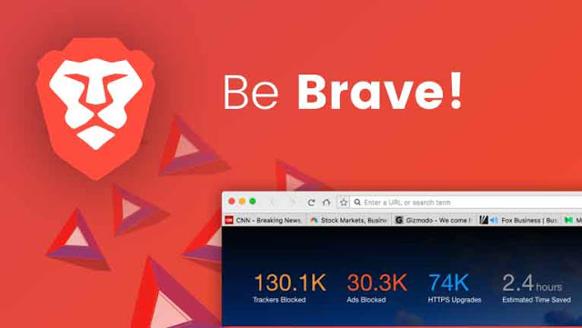 Brave adalah browser tanpa blokir di Android yang memungkinkan pengguna menavigasi ke situs web, menjalankan aplikasi web dan menampilkan atau memutar konten online.