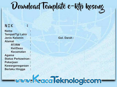 Download Template E Ktp Terbaru Format Photoshop Psd Kaca Teknologi