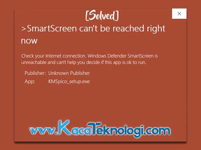 Ketika menginstal sebuah aplikasi di windows 10 terkadang malah muncul pesan "Windows Smartscreen can't be reached" atau "Windows defender smartscreen is unreachable" lalu bagaimana cara mengatasinya dan apa penyebabnya ?