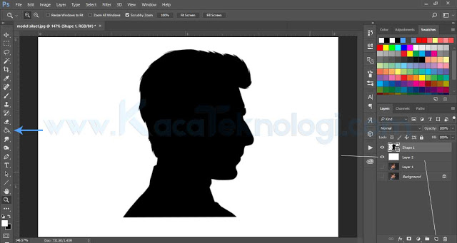 membuat background siluet di photoshop