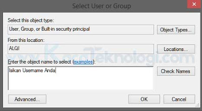 mengganti permissions user