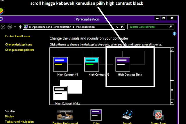 Cara Merubah Tampilan Desktop Windows 8 Menjadi Dark Mode