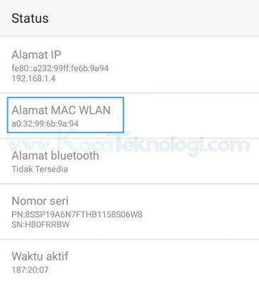 Pengertian MAC Address, apa fungsi dari MAC Address,  bagaimana cara menemukan MAC Address pada perangkat komputer/laptop. Android/smartphone, Wi-Fi, router, modem, switch, hub, dan perangkat keras elektronik lainnya yang terhubung pada jaringan?.