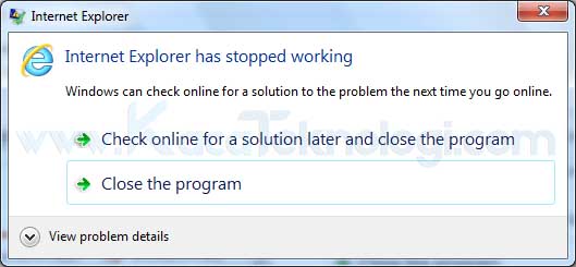 Cara mengatasi & memperbaiki Semua Aplikasi dan game "Has stopped working, windows is checking for a solution to the problem..." di Windows 7/8/10. Pesan ini dinamakan Appcrash yang biasanya muncul karena adanya error pada komponen aplikasi seperti firefox, chrome, dan aplikasi lainnya.