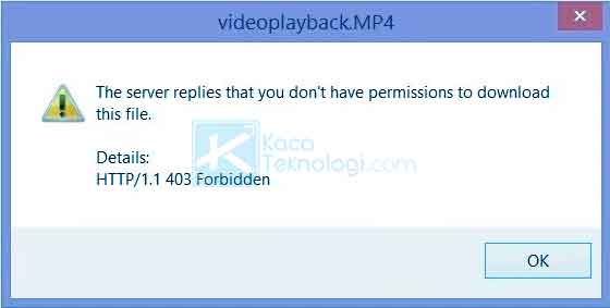 Bagaimana cara mengatasi error "HTTP/1.1 403 Forbidden pada Internet Download Manager (IDM) - the server replies that you don't have permissions to download this file." atau "server menjawab bahwa Anda tidak memiliki izin untuk mengunduh file ini."