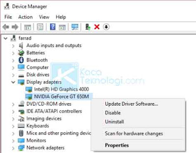 Bagaimana cara mengatasi error "NVIDA display settings are not available - you are not currently using a display attached to an NVIDIA GPU." di laptop/komputer pada Windows 7/8/10?