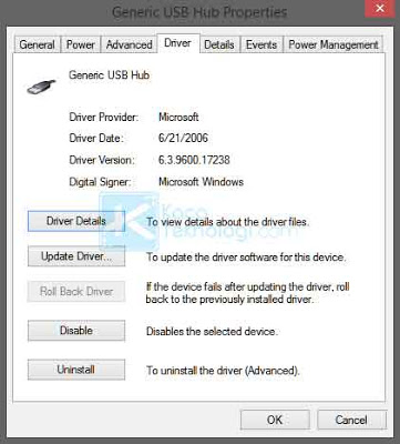 Cara Mengatasi USB Device Not Recognized - Unknown Device ada laptop/komputer di Windows 7, 8, & 10 ketika menghubungkan joystick,  kabel data handphone Android seperti Xiaomi, Oppo, Asus, dan harddisk eksternal.