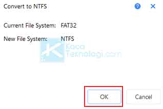 Bagaimana mengatasi File ini terlalu besar untuk sistem file tujuan yang flash / drive eksternal tidak dapat menyimpan file besar yang lebih besar dari 4GB karena sistem file exfat atau FAT32 dan harus diformat ke NTFS.
