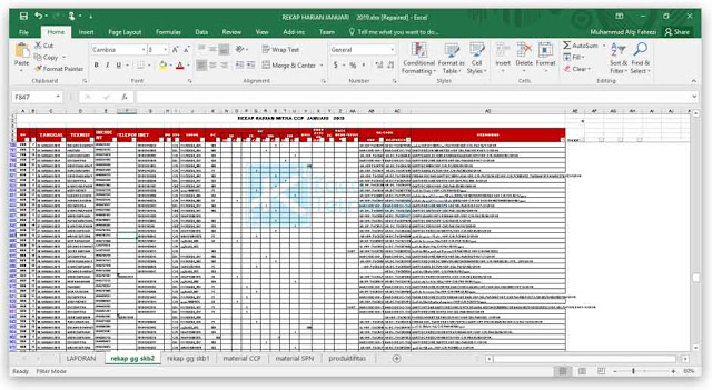 Cara mengatasi Excel found unreadable content in .xls/.xlsx/.xlsb/.xlsm di office 2007, 2010, 2016 keatas dan cara mengatasi excel was able to open the file by repairing or removing the unreadable content.