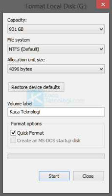 Cara Mengatasi This file is too large for the destination file system yang menyebabkan flashdisk/drive eksternal tidak bisa menyimpan file besar yang lebih dari 4GB karena file systemnya adalah exfat atau fat32 dan harus diformat menjadi NTFS.