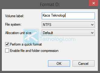 Bagaimana mengatasi File ini terlalu besar untuk sistem file tujuan yang flash / drive eksternal tidak dapat menyimpan file besar yang lebih besar dari 4GB karena sistem file exfat atau FAT32 dan harus diformat ke NTFS.