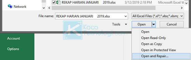 Cara mengatasi Excel found unreadable content in .xls/.xlsx/.xlsb/.xlsm di office 2007, 2010, 2016 keatas dan cara mengatasi excel was able to open the file by repairing or removing the unreadable content.