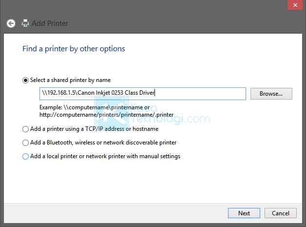 Cara membagikan / sharing printer di Windows 7/8/10 menggunakan jaringan LAN / Wi-Fi / Wireless / Internet agar printer bisa digunakan bersama dengan komputer yang lain yang terhubung dalam jaringan.