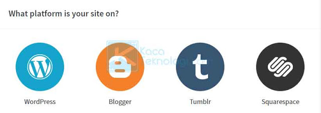 Pada menu pemilihan platform, Anda bisa pilih Blogger.