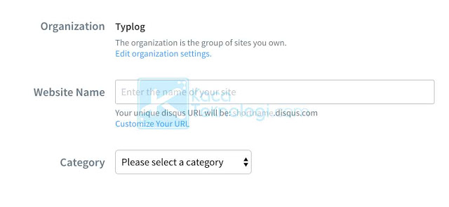 Sekarang Anda diharuskan mengisi nama website dan kategori website. Setelah itu, klik Create Site / Finish Registration.