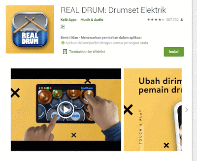 5 Aplikasi Emulator Drum Terbaik Untuk Android, aplikasi drummer band android, aplikasi untuk belajar drum di android, emulator drum android, 5 aplikasi emulator drum terbaik di android, real drum, simple drum, drum rock, drum, drum klasik.