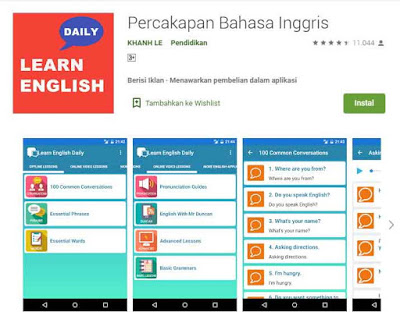 Berikut ini adalah 25 aplikasi belajar bahasa inggris online terbaik untuk android 2020 yang wajib dicoba