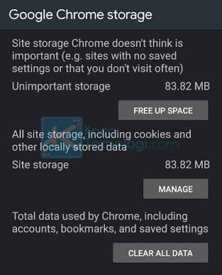 Jika tadi kita menghapus cache alias file sampahnya saja, sekarang kita perlu menghapus data pada Google Chrome apabila error masih belum bisa diatasi. Namun dengan catatan, semua data yang tersimpan di browser akan hilang.