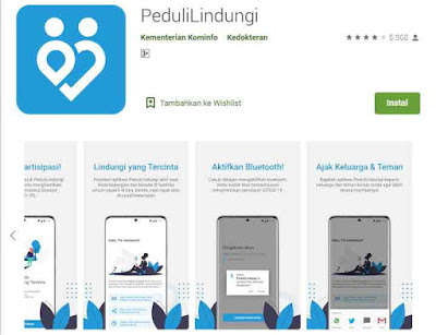 Aplikasi Peduli Lindungi untuk melacak keberadaan corona, aplikasi pelindung diri untuk mendapatkan informasi virus corona, aplikasi corona