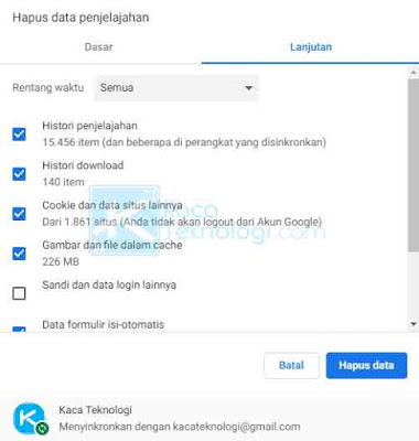 Cache berfungsi untuk menyimpan data atau riwayat browsing Anda pada suatu halaman atau situs agar dapat termuat lebih cepat karena sudah pernah mengakses sebelumnya.