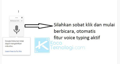 Cara Sederhana Menggunakan Fitur Voice Typing atau Dikte di Google, Cara Mudah mengaktifkan fitur dikte atau voice typing, cara mengetik dengan berbicara