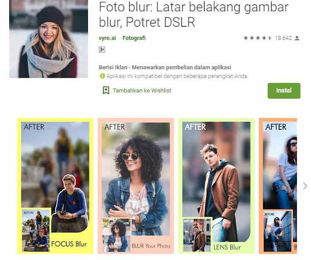 Foto Blur latar belakang DSLR