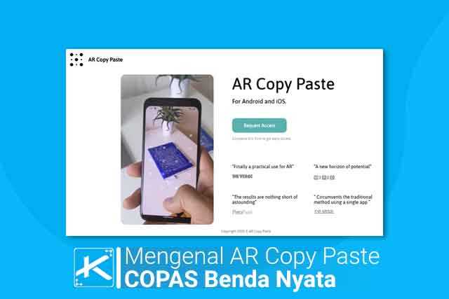 Mengenal AR Copy Paste Alat  Untuk  Copy Paste Benda Nyata 