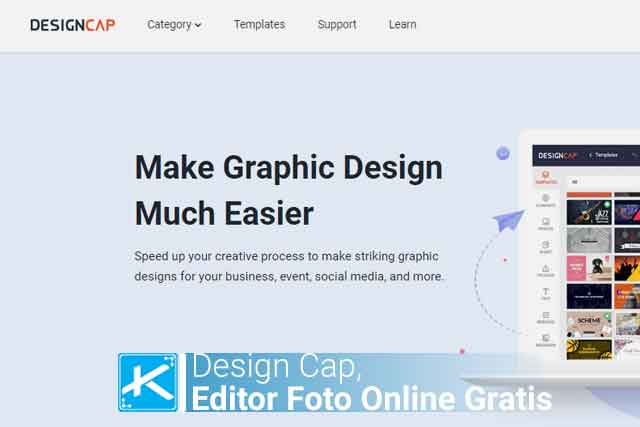 Mengenal design cap, aplikasi edit foto online terbaik gratis yang cocok untuk pemula untuk membuat desain instagram, website, poster, banner youtube, dll.