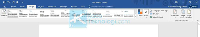 Cara membuat tulisan background di microsoft