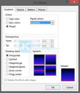 Cara mengubah warna kertas, background / latar belakang menjadi gambar, texture, pattern, dan gradient di Microsoft Word versi 2007, 2010, 2013, 2016 dan 2020.