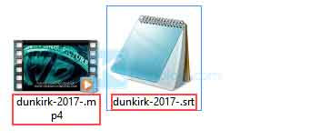 Salin subtitle ke folder yang sama dengan folder film kemudian sesuaikan nama subtitle dengan nama film Anda.