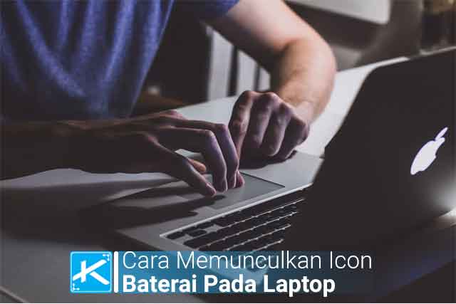 cara memunculkan icon baterai pada laptop windows 8 terbaru