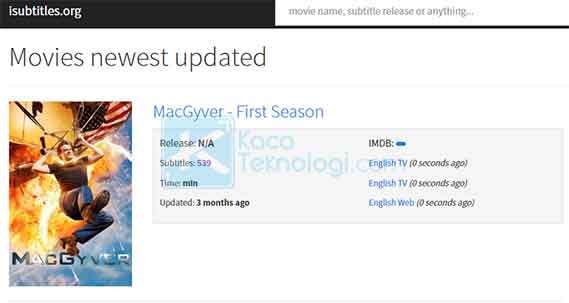 Isubtitle merupakan tempat download subtitle Bahasa Indonesia yang menawarkan banyak koleksi terjemahan film dalam Bahasa Indonesia dengan terjemahan yang tepat.