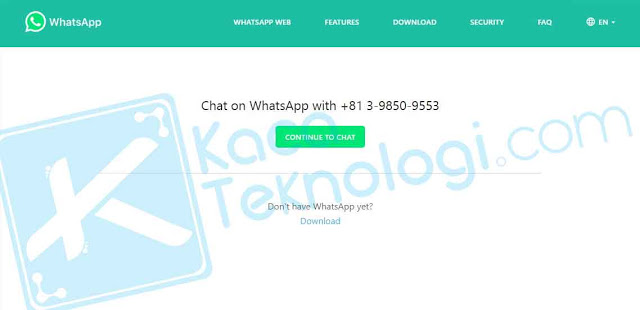 Cara mudah membuat QR Code Whatsapp