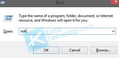 Cara Mengaktifkan Keyboard On Screen atau Touch Keyboard di Windows 7,8 dan 10 dan cara menyalakan keyboard virtual melalui menu run dan cmd