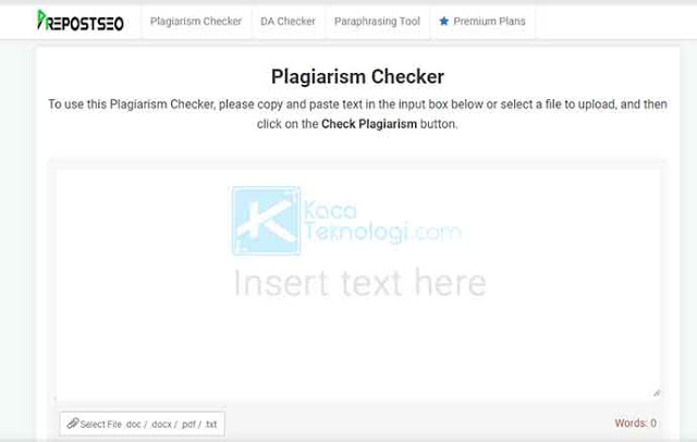 Salah satu situs yang dapat digunakan sebagai pengecek plagiat konten terbaik adalah dengan menggunakan tool pemeriksa plagiarisme milik prepostSEO.