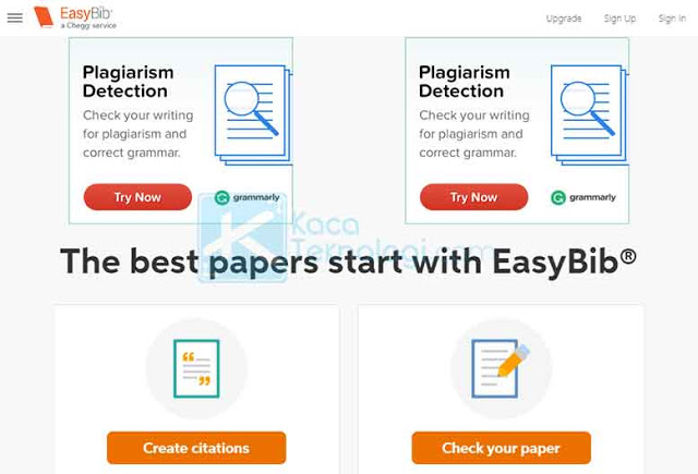 EasyBib Plus plagiarism detector menawarkan bantuan menyeluruh untuk menutupi semua tulisan atau tugas yang terdeteksi plagiat.