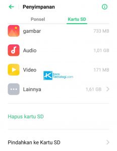 cara mudah melakukan format pada memori eksternal atau kartu sd