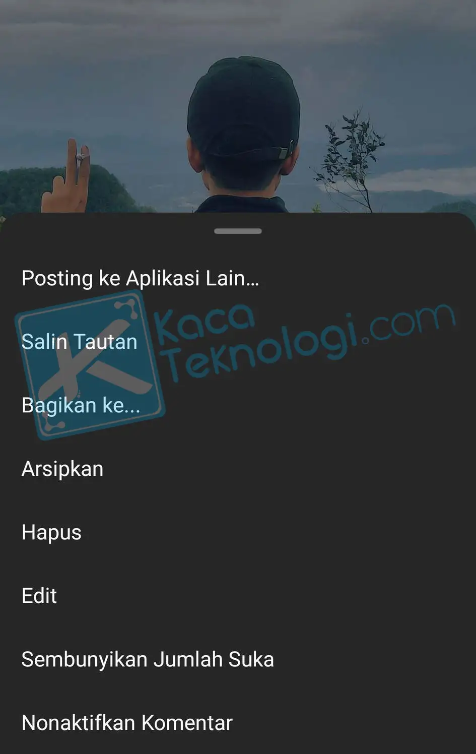 cara arsipkan postingan instagram sekaligus